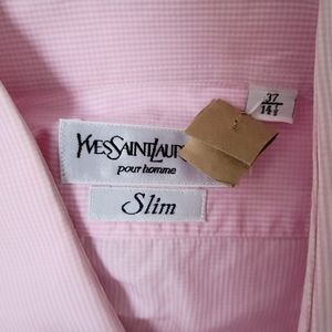 Yves Saint Laurent, slim size 37, pink shirt!